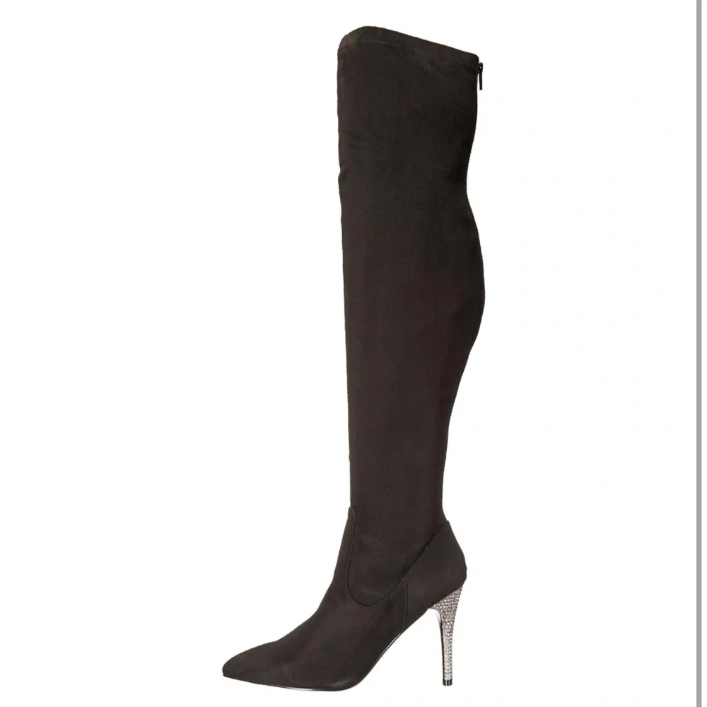 *NEW* Nina New‎ York Rocklin Black Over The Knee Boots Size 6 A39